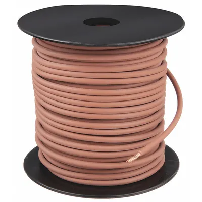 GROTE Primary Automotive Wire: GPT, 500 ft, 1 Conductor, 14 AWG, Brown - PVC-Insulated General Purpose Primary Wires