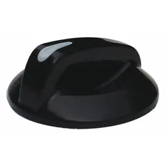 Replacement knob for thermostats used in HVACR equipment. Enables precise temperature adjustment in commercial and industrial heating, ventilation, air conditioning, and refrigeration systems. Commonly utilized by maintenance technicians for restoring or upgrading thermostat controls.