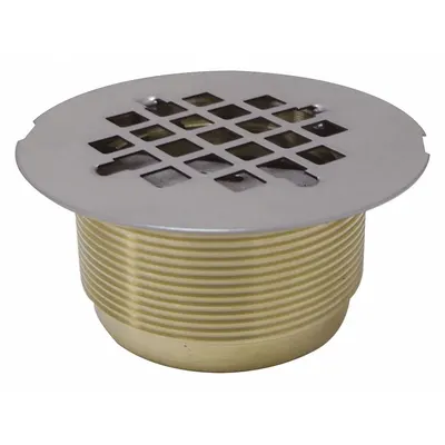 ADVANCE TABCO Sink Drain: Brass, Brass, 4 in Overall Ht, 3 1/2 in Overall Dia - Replacement Parts for Sink Drains