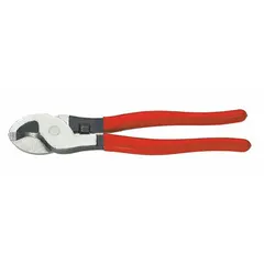 Straight cable cutter with plastic handle designed for cutting aluminum electric cable up to 1/2 in maximum diameter. Suitable for electrical and data cable cutting tasks in industrial, commercial, and maintenance applications.
