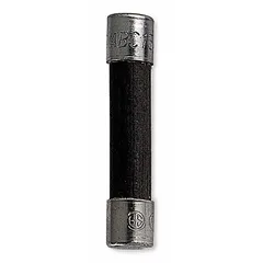 Fast-acting cylindrical fuse rated 3 A and 250 V AC, non-indicating, with dimensions 1/4 in x 1 1/4 in. Part of the ABC series, equivalent to ABC and GAB series. Used for overcurrent protection in control panels, power supplies, and industrial machinery.