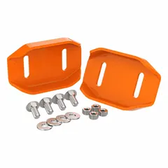 Steel skid shoe kit designed for Ariens snow blowers and lawn equipment. Protects the housing and auger from scraping against pavement or gravel, reducing wear and maintaining consistent clearance. Helps extend the life of the machine's cutting edge.