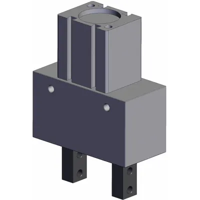 SMC Parallel Gripper: 20 mm Stroke Lg, 15 psi to 87 psi, 87 psi Max Op Pressure - Two-Finger Parallel Grippers