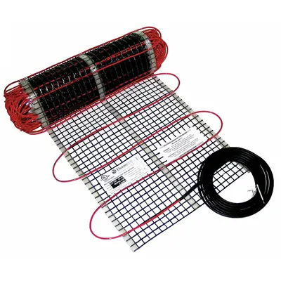 THERMOSOFT Under Floor Electric Heating System: 1,440 W Watt Output, 80 ft Overall Lg - Under Floor Electric Heating Systems