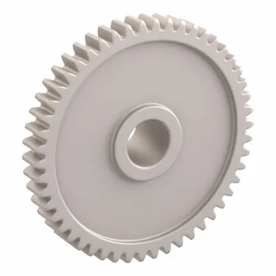 KHK GEARS Spur Gear: Module m 0.5, 50 Teeth, 5 mm Bore Dia, Duracon, 20° Pressure Angle - Metric Spur Gears with Standard Hub