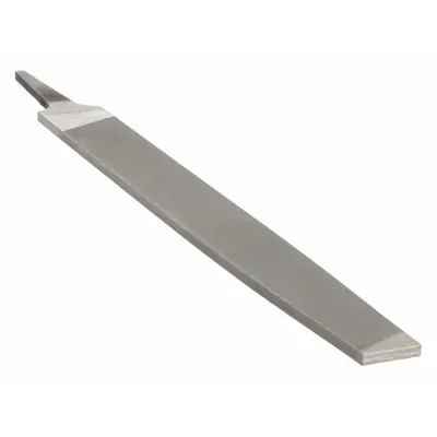 NICHOLSON Machinists File: Rectangular, Second Cut, 12 in Lg without Tang, 1 1/8 in Wd - Tapered Single-Cut Rectangular Files