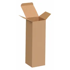 Fibreboard reverse tuck cartons with Kraft finish. Inside dimensions 1 3/4 in length by 1 3/4 in width. Sold in packs of 500. Suitable for packaging and storing small items.