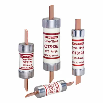 MERSEN Fuse: Class K5, OTS Series, Fast-Acting, 125 A, 600 V AC, 300 V DC - Fast-Acting Blade Fuses