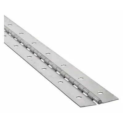OEM Steel Full Surface-Mount Piano Hinge, 72 in Leaf Height, 1 in Leaf Width - Full Surface-Mount Piano Hinges