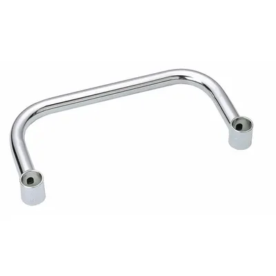 METRO Extended Handle: Super Erecta Shelving, 30 in x 7 in x 1 1/2 in, Chrome - Push Handles for Wire Shelving