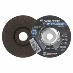 This contaminant-free cut-off wheel is designed for cutting stainless steel without introducing surface rust or weld contamination. The Type 27 depressed center design allows for flush cutting and grinding. Suitable for fabrication, metalworking, and maintenance applications requiring material purity.