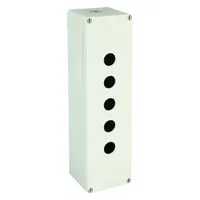 SCHNEIDER ELECTRIC Push Button Enclosure: 22mm, 5 Holes, Aluminum, NEMA 13/4 (MPN XAPG59505)