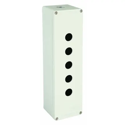 SCHNEIDER XAPG59505 Enclosure for 22mm Operators, 5 Holes, Aluminum, NEMA 13/4 - Enclosures for 22mm Operators