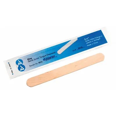 FIRST AID ONLY Tongue Depressors, Wood, 5 1/2 in Lg, 5/8 in Wd, 100 PK