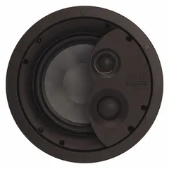 Passive indoor ceiling-mount speaker with 3-way design and 8 ohm impedance. Overall dimensions 11 inches width and 11 inches height. Suitable for distributed audio in commercial spaces such as offices, retail stores, and conference rooms for background music or paging systems.