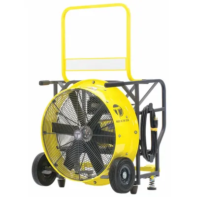 TEMPEST Fan: Variable Speeds, 21 in Blade Dia, 1 1/2 hp Motor Horsepower, Electric - Pressure Ventilation Blowers