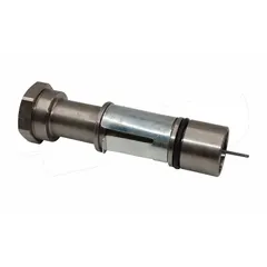 This inlet bushing assembly is a replacement part for 3/4 in impact wrenches. It directs compressed air into the tool's motor to enable operation. Used in industrial assembly, maintenance, and repair applications.