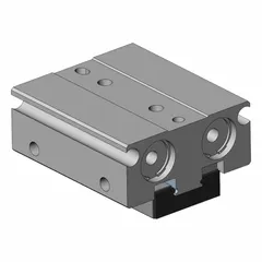 Two-finger parallel gripper with 20 mm stroke length. Operating pressure range 21.76 psi to 101.53 psi, maximum 101.53 psi. Overall length 32 mm. Suitable for automated pick-and-place, assembly, and material handling tasks in pneumatic systems.