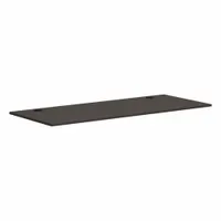 Laminate desk top in Slate Teak finish, designed for use with training table bases and legs. Supports up to 200 lb. Modesty panel not included. Suitable for conference rooms, classrooms, and collaborative workspaces