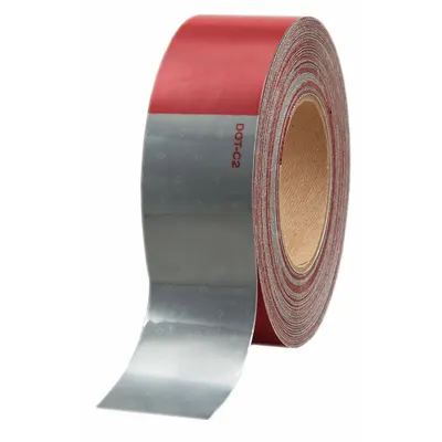 ORALITE Reflective Tape: Construction/Emergency Vehicles/Trucks and Trailers, Red/White - Vehicle Reflective Tapes