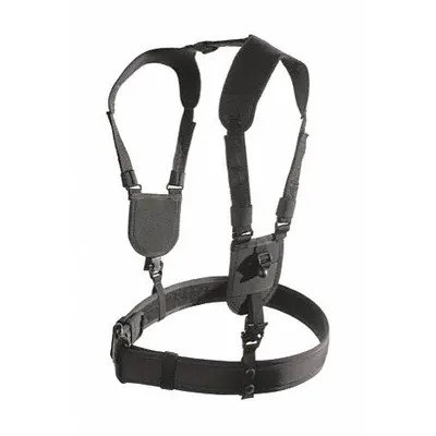 BLACKHAWK Ergonomic Duty Harness, L/XL, Nylon, 2 1/4 in Width, Black - Ergonomic Duty Harnesses