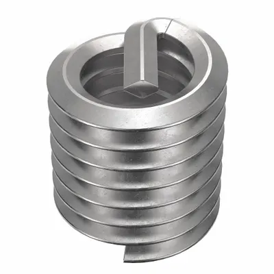 HELI-COIL Helical Insert: Tanged Tang Style, Free-Running, 5/16"-18 Thread Size, Plain - Free-Running Tanged Helical Inserts