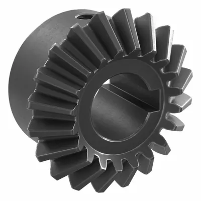 KHK GEARS Bore Miter Gear: For 90° Shaft Angle, Module m 2, 20 Teeth - Straight Teeth Metric Miter Gears
