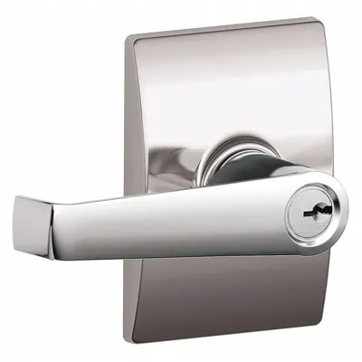 SCHLAGE F51A ELA 625 CEN Office Lever Lockset, Chrome - Office Lever Locksets