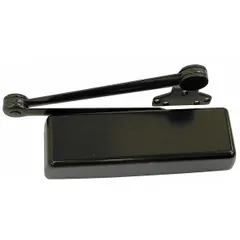 This LCN 4110 Series door closer is a Grade 1 heavy duty, non-hold open unit with a parallel arm mount. It features an adjustable spring size 6 and is finished in bronze. Suitable for interior or exterior use, it is ADA compliant and designed for commercial doors requiring reliable closing control.