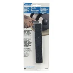 Set of five dressing sticks for truing and dressing conventional grinding wheels. Each stick measures 8 inches in length, 1 inch in width, and 1 inch in height, with a hardness grade of S. Type 37C24-SVK. Restores cutting surface and removes glazing or loading to maintain wheel geometry and performance.