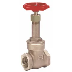 This 3-inch rising stem bronze gate valve features FNPT x FNPT connections, a bronze wedge and bonnet, and a maximum pressure rating of 200 psi (CWP). It is operated by a wheel and designed for on/off flow control in general purpose piping systems where full flow and minimal pressure drop are required.