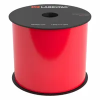 LabelTac Pro Model Magnetic Supply: 4 in x 25 ft, Vinyl, Red (Gloss), Indoor/Outdoor (MPN LT404M)