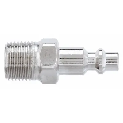 SPEEDAIRE Quick Connect Hose Coupling: 1/4 in Body Size, 3/8 in Hose Fitting Size - Industrial Interchange Steel Quick-Connect Air Coupling Plugs