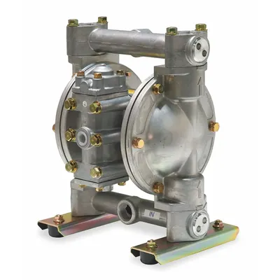 Dayton Stainless Steel Housing AODD Pump, 3/4 in NPT, 21 gpm, PTFE Valve - Stainless Steel Housing AODD Pumps
