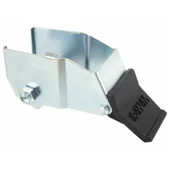 Steel face contact brake kit for casters with 6 in wheel diameter and 2 in wheel width. Lock not included. Used to add braking capability to industrial casters, stopping wheel rotation by pressing against the tread. Suitable for material handling carts, platform trucks, and heavy-duty equipment.