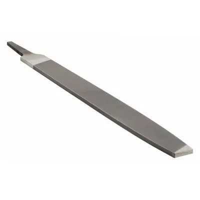 NICHOLSON Machinists File: Rectangular, Bastard Cut, 10 in Lg without Tang, 15/16 in Wd - Tapered Single-Cut Rectangular Files