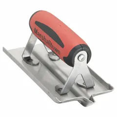 Handheld groover with a stainless steel blade measuring 6 inches in length and 3 inches in width. The DuraSoft handle provides a comfortable grip. Used to create control joints in concrete surfaces to manage cracking during curing and temperature changes.