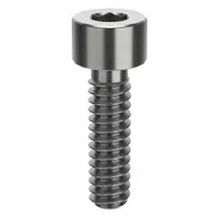 Socket Head Cap Screw: #6-32 Thread Size, 1/2 in Lg, Std, Plain, Stainless Steel, 316 H5 (MPN ZSS61606C08)