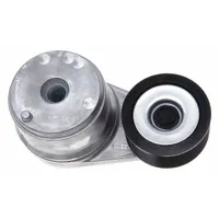 Self-adjusting belt tensioner with a single steel pulley, 3 in outside diameter. Maintains proper belt tension automatically in heavy-duty vehicle accessory drive systems. Supports reliable operation of alternators, water pumps, and other engine-driven components