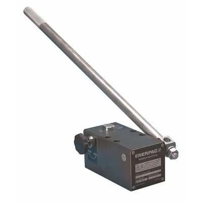 ENERPAC Hydraulic Hand Pump: 2 Stages, Single Acting - High-Pressure Hand Pumps for Multiple Fluids