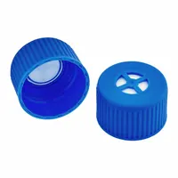 Erlenmeyer Flasks: 41.5 mm Dia, Blue, Polypropylene, Unlined, 29-41.5 mm Screw Closure Size, Opaque (MPN F4067)