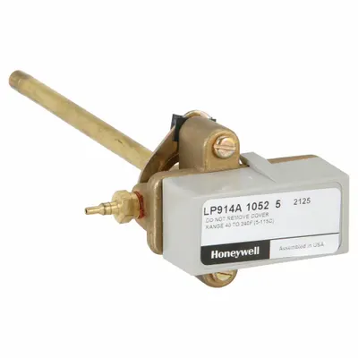 Honeywell Pneumatic Temperature Transmitter: Rod and Tube Element, 265°F, 18 psi to 25 psi - Pneumatic Temperature Transmitters