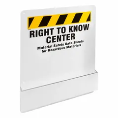 Wall-mount safety board for organizing and displaying safety information in industrial facilities. Overall dimensions: 30 in height, 24 in width, 4 1/2 in depth. Mounting hardware not included.