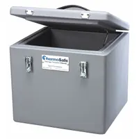 Insulated Shipping Container: 11 1/4 in x 10 1/4 in x 12 in, 1.75 in Insert Wall Thick, Blue (MPN 422)