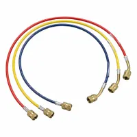 YELLOW JACKET Hose Set: 2 ft Lg, Yellow, Polyamide, 3 Hoses (MPN 61015)