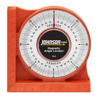 JOHNSON LEVEL Angle Finder: 4 Quadrants, Magnetic, Inches, Acrylic, 5.88 in Lens Dia, 0°to 90° (MPN 700)