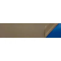 Blue ungraded plain polyester shim stock sheet, 0.005 in thick, 5 in wide, 20 in long. Width and length tolerances ±0.0625 in, thickness tolerance ±5%. Used for gap filling, alignment, and spacing in industrial machinery and equipment where non-conductive, corrosion-resistant shims are required