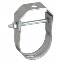 Clevis Hanger: Electro-Galvanized Steel, For 1/2 in Pipe, For 3/8 in Threaded Rod (MPN 4010050EG)