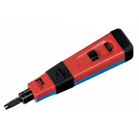 IDEAL Punch Down Tool: High/Low Actuation Settings, 66/110, Terminate/Cut/Terminate Only, Blade/Tool (MPN 35-485)