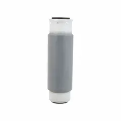 Solid water filter cartridge with 50 micron rating and 8 gpm flow rate. Polypropylene filter media for sediment reduction in commercial and industrial water systems.